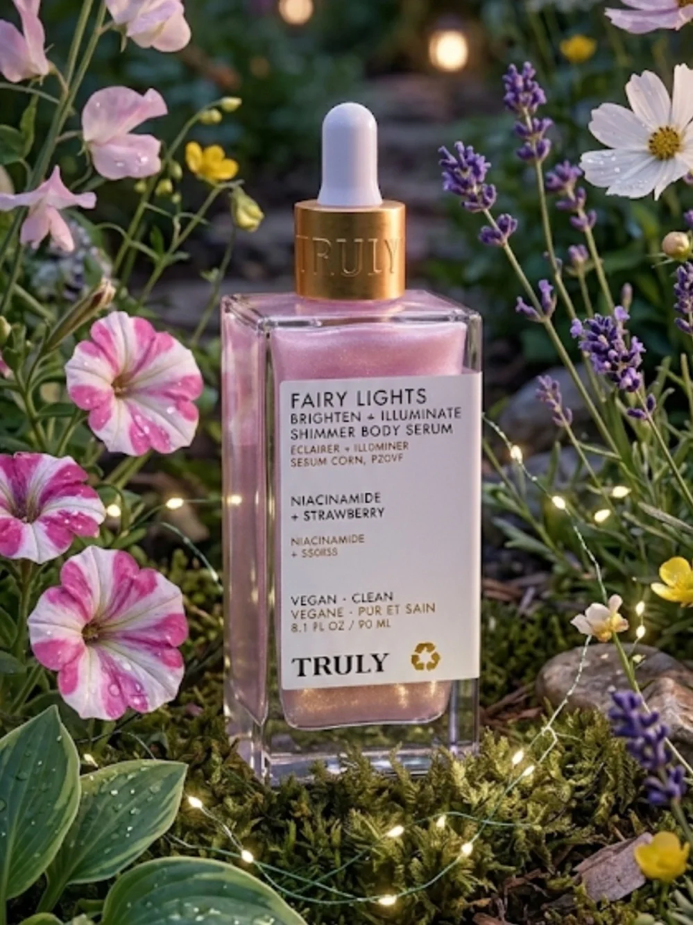 NEW NEW TRULY Fairy Lights Brighten + Illuminate Shimmer Body Serum